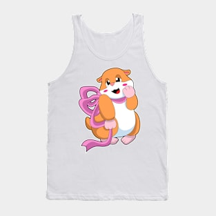 Hamster with Ribbon Tank Top